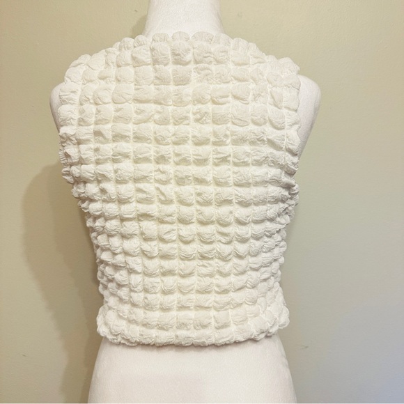 Bubble Popcorn Crop Top - Size Large Womens - Picture 2 of 5